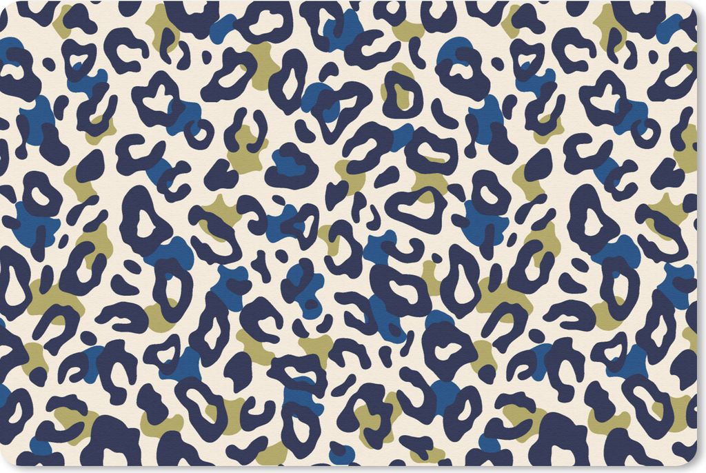 MuchoWow Mauspad Mousepad Panther - Design - Blau - Grün 27x18 cm - Mousepads - Maus Mat - Pad - Mausunterlage - Büroartikel - Desk Matten