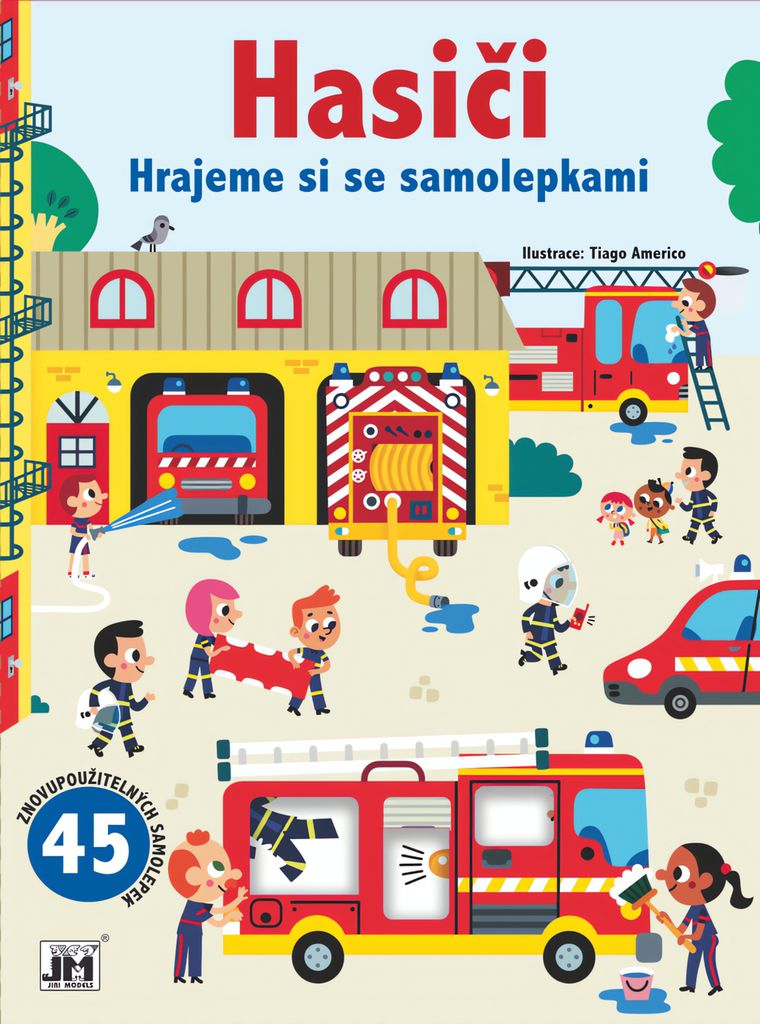 Spielen mit Aufklebern Firefighters