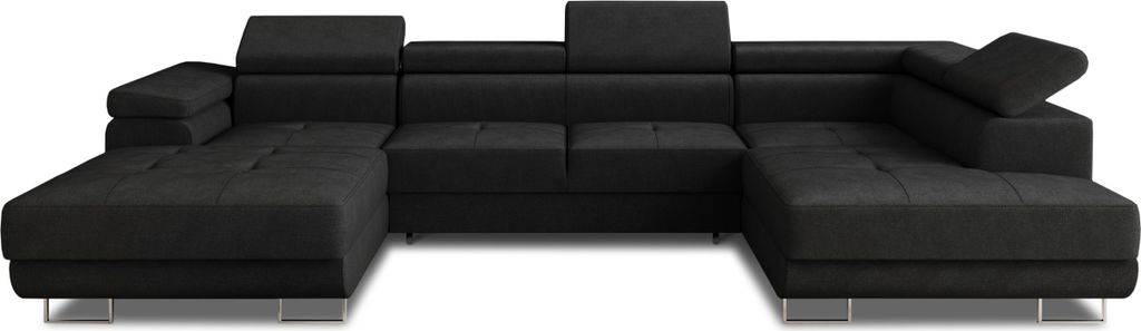 Wohnlandschaft Caris U mit Schlaffunktion und einstellbare Produktbild 