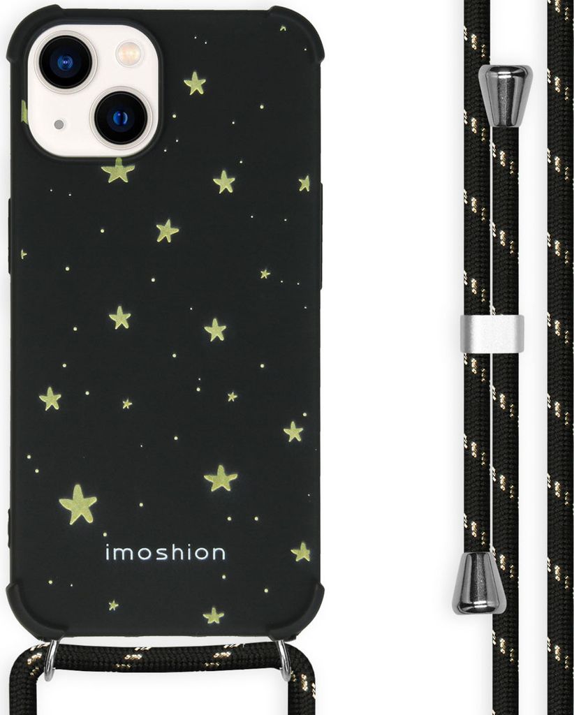 imoshion Design Hülle mit Band iPhone 14 - Stars Gold