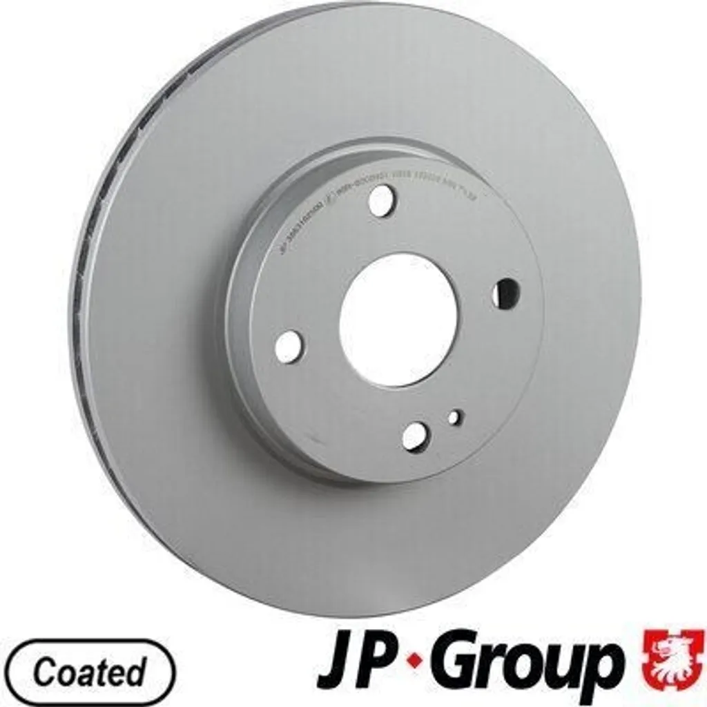 2x JP GROUP Disque de frein 3863102500 avant pour MAZDA 2 DL DJ 258mm
