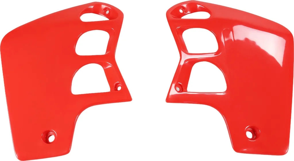UFO PLAST Convogliatori Radiatore Rosso - Kit 2 Pezzi Cross Enduro