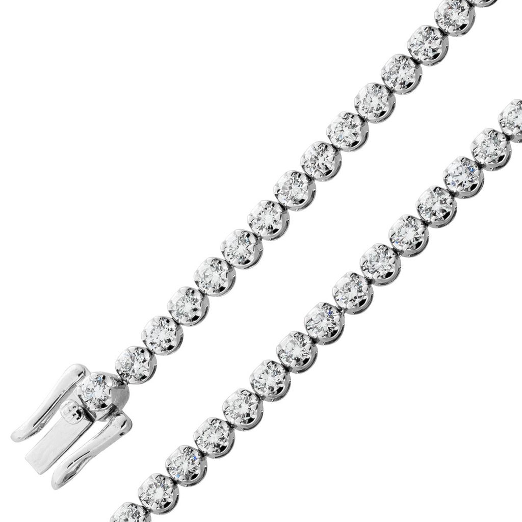 Diamant Tennis Armband Weißgold 585 14K Brillanten 2.9ct 18