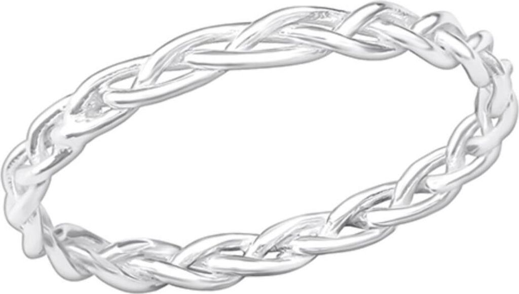 Ring geflochten Silber 925 Zopfmuster 50 (15.9 mm Ø) Produktbild 