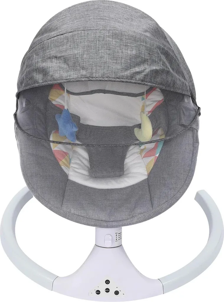 Dodo paisible pour bébé : Berceau électrique gris 220V avec musique douce