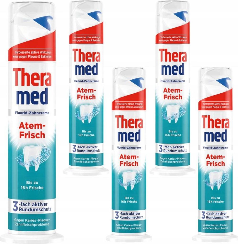 Theramed | Zahnpasta - Zahnpasta Gel Atem Frisch - 5X100Ml Produktbild 