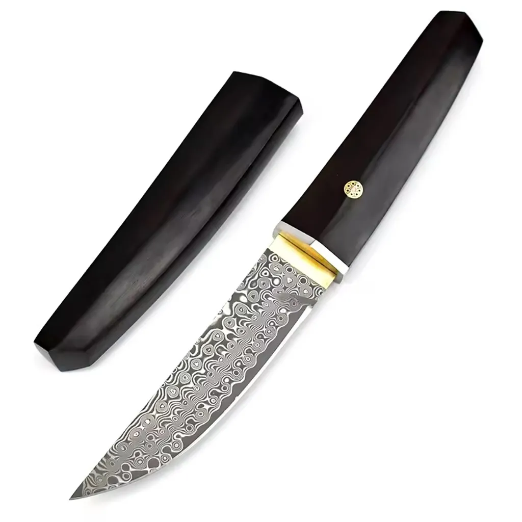 Couteau Damasquiné OD-31700 : Tranchant Durable contre l'Usure Précoce