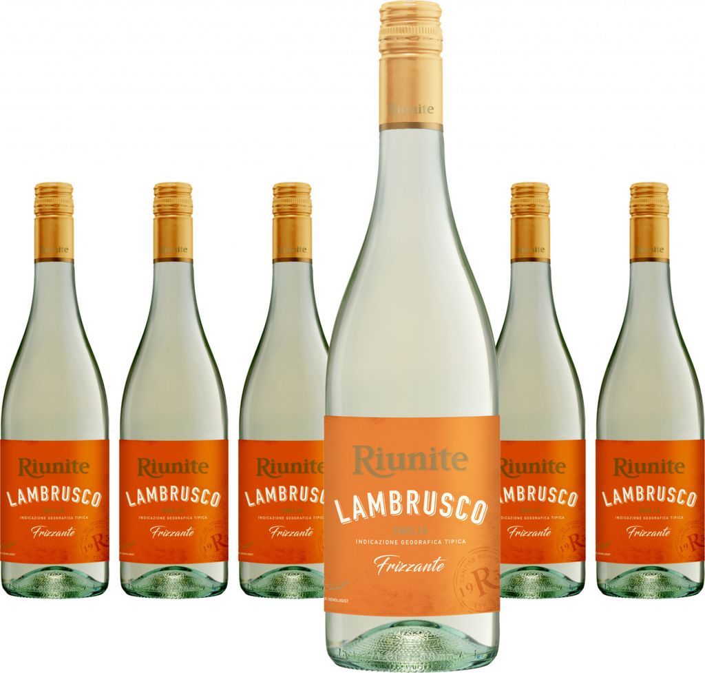 6 x Riunite Lambrusco Emilia IGT Bianco Produktbild 
