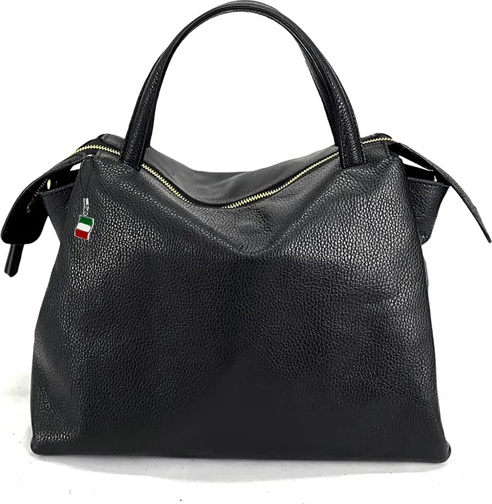 Sac en cuir Florence OTF152S noir - Sac à bandoulière chic et élégant