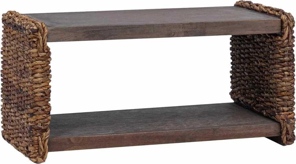 SYFAX™ Tavolino da Salotto Naturale 70x35x35 cm - Legno Massello Design