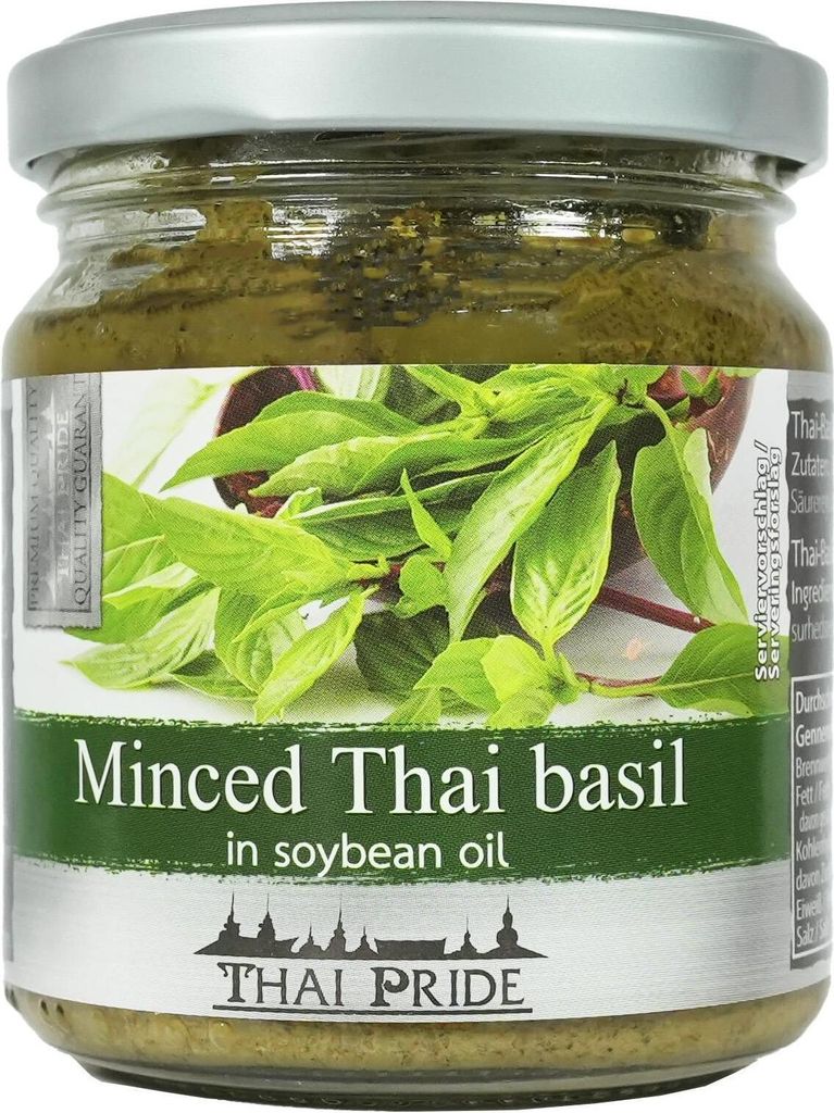 Thai Pride Basilikum gehackt in Sojaöl 175g Produktbild 