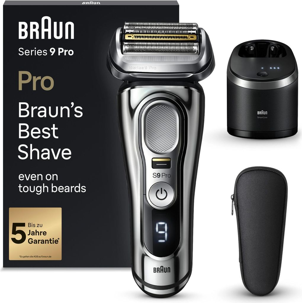 Braun Series 9 9486cc, Golarka foliowa, Chrom, Bateria, Zdjęcie produktu 