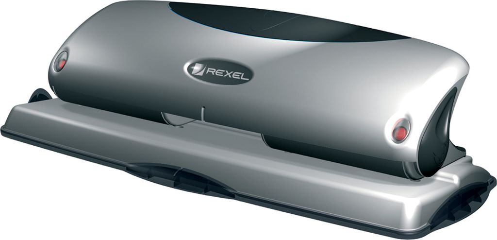 Rexel Vierfachlocher P425 Stanzleistung: 25 Blatt silber / schwarz