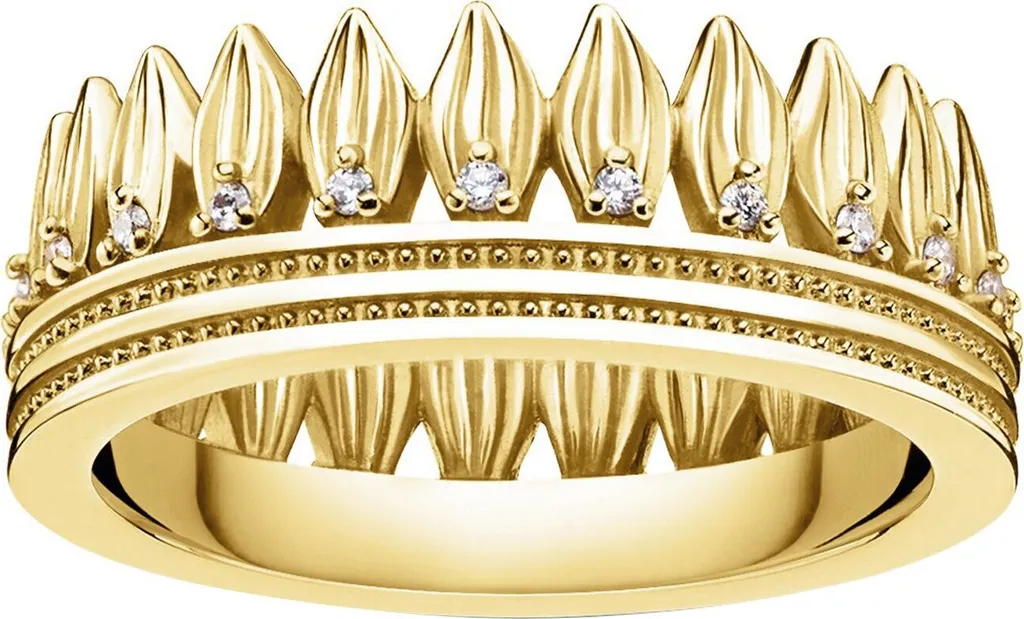 Bague Femme Chic pour Soirée et Quotidien Thomas Sabo Argent Doré 56