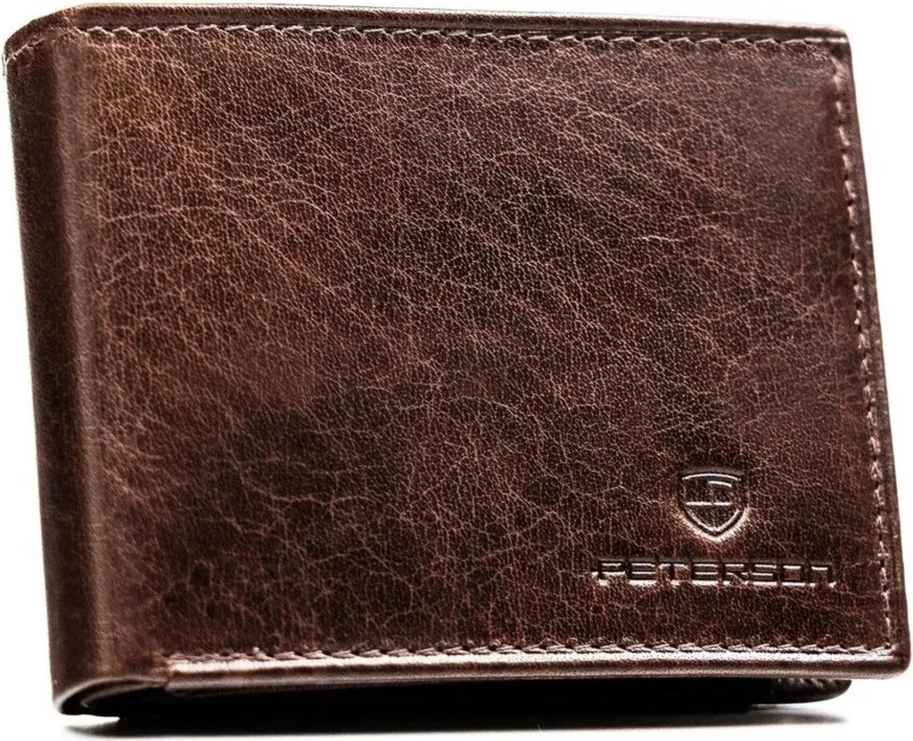 Portefeuille Peterson GREG60299 en Cuir Véritable pour Homme Noir