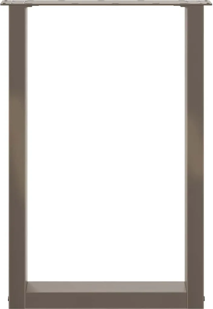 Set 2 Gambe Tavolo Acciaio Naturale SYFAX™ 50cm Fai-da-Te Design - 3