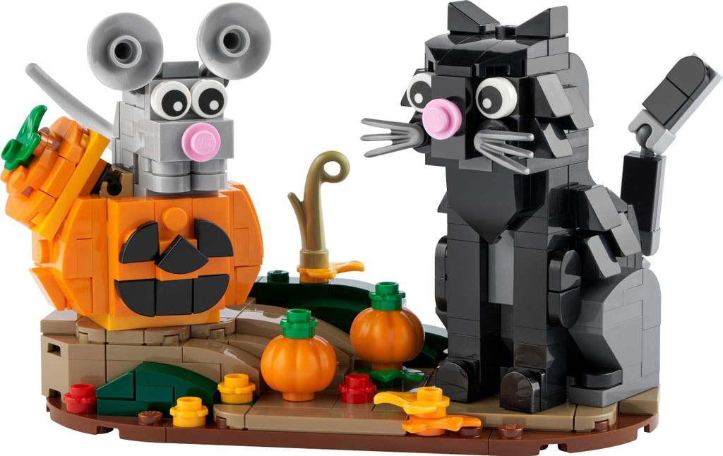 LEGO Iconic Katz und Maus an Halloween, Bausatz, 9 Jahr(e), Produktbild 