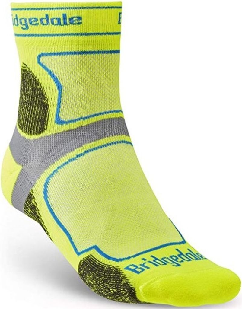 Bridgedale Trail Run Ultralight T2 Coolmax (Polyesterfasern) sport 3/4 Crew Velikost: M / Barvy: yellow