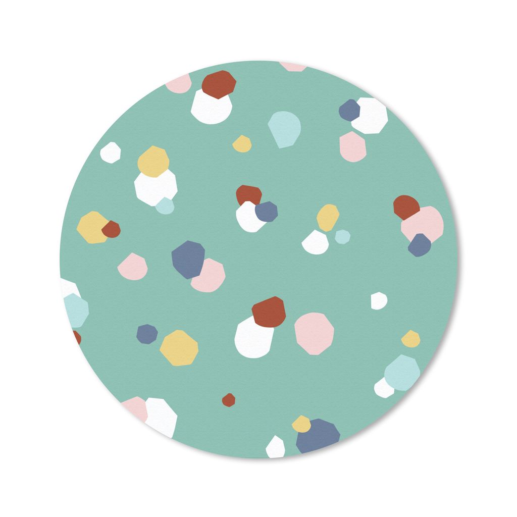 MuchoWow Mauspad Mousepad Design - Punkte - Kinder 30x30 cm - Mousepads - Maus Mat - Pad - Mausunterlage - Tischunterlage - Schreibtischmatten