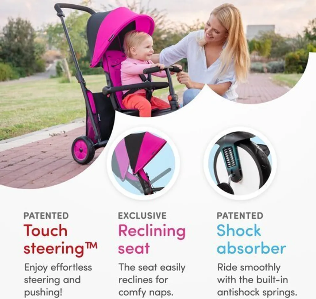 Tricycle STR3 smarTrike Pliage Compact avec Direction One Touch - 10