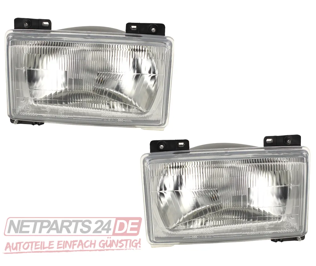 Proiettori Anteriori Johns per Fiat Ducato 280 (1984-1990) Set H4 ECE