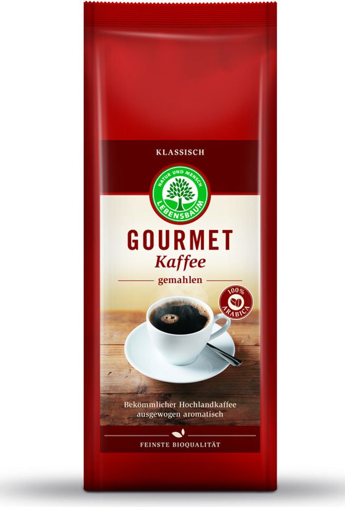 Lebensbaum Gourmet Kaffee klassisch, gemahlen 500g