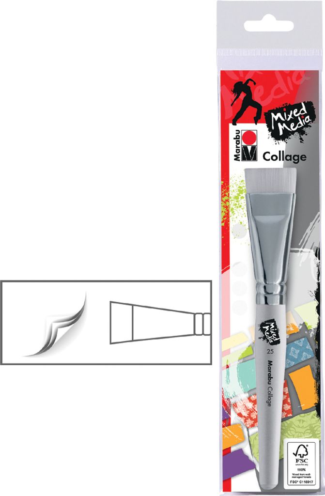 Marabu Pinsel "Collage" Größe: 25 ideal für alle Papiertechniken