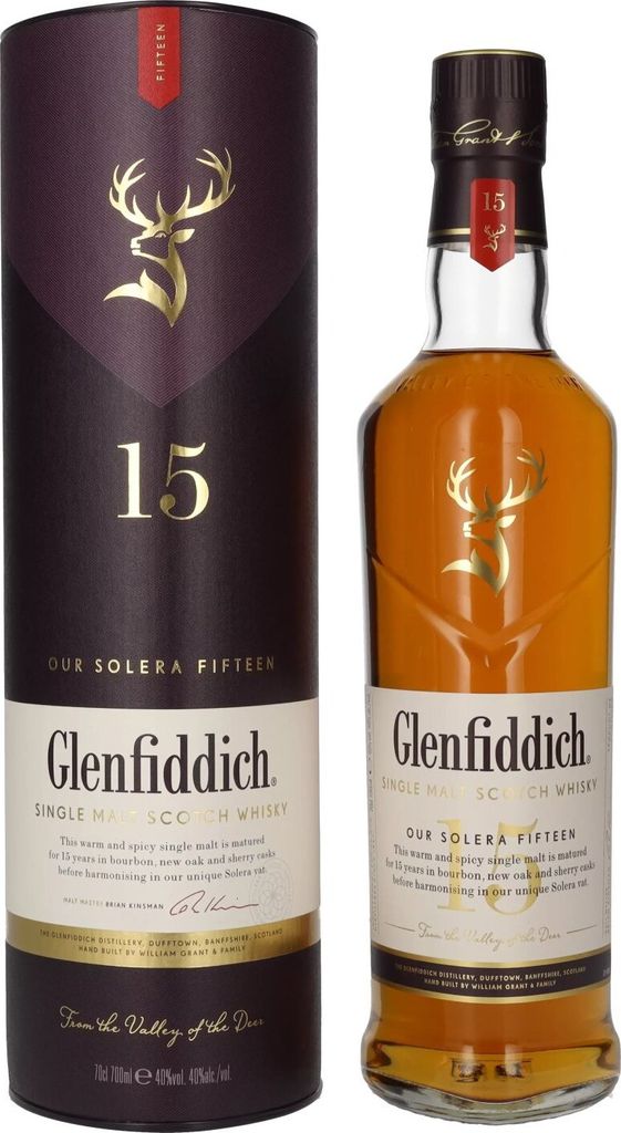 Glenfiddich 15 40% 0,7l (tuba) Obrázok produktu 3