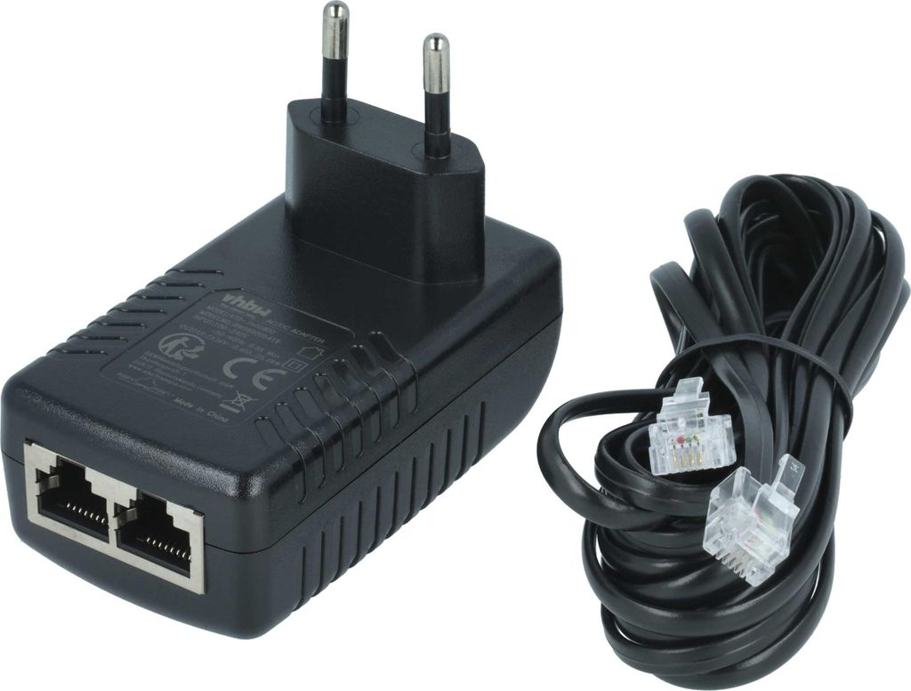 vhbw Netzteil kompatibel mit T-Com Octophon 28, 26, 22 Festnetz-Telefon, Haustelefon - 420 cm