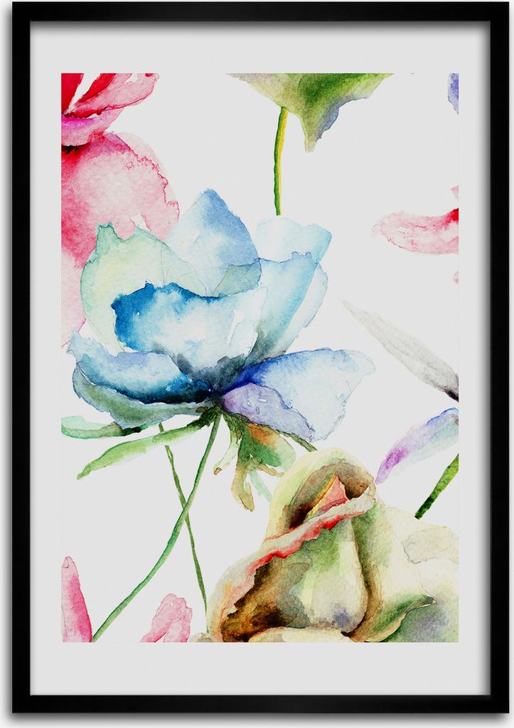 Bild - Bilderrahmen - 50 cm x 70 cm - MDF - Rahmen - Wandkunst Maki