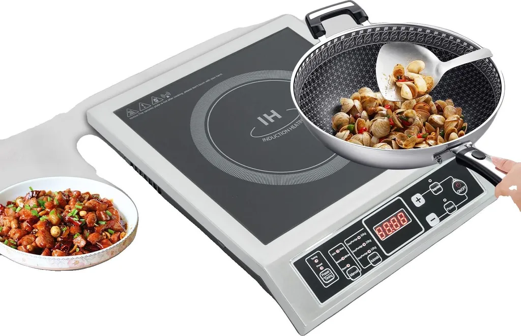 Réchaud à induction puissant 3500W format XL pour cuisine nomade