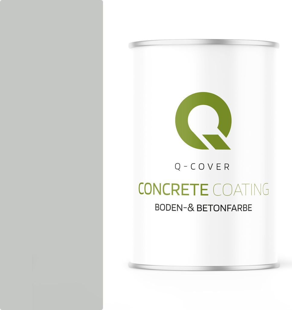 Bodenfarbe | Betonfarbe | Garagenboden | Bodenbeschichtung für Innen | Kellerfarbe Fußbodenfarbe Hellgrau 0,9L