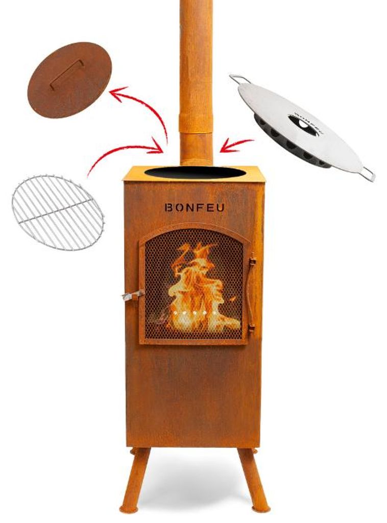 BonFeu BonCarré, Feuerkorb aus Cortenstahl Produktbild 