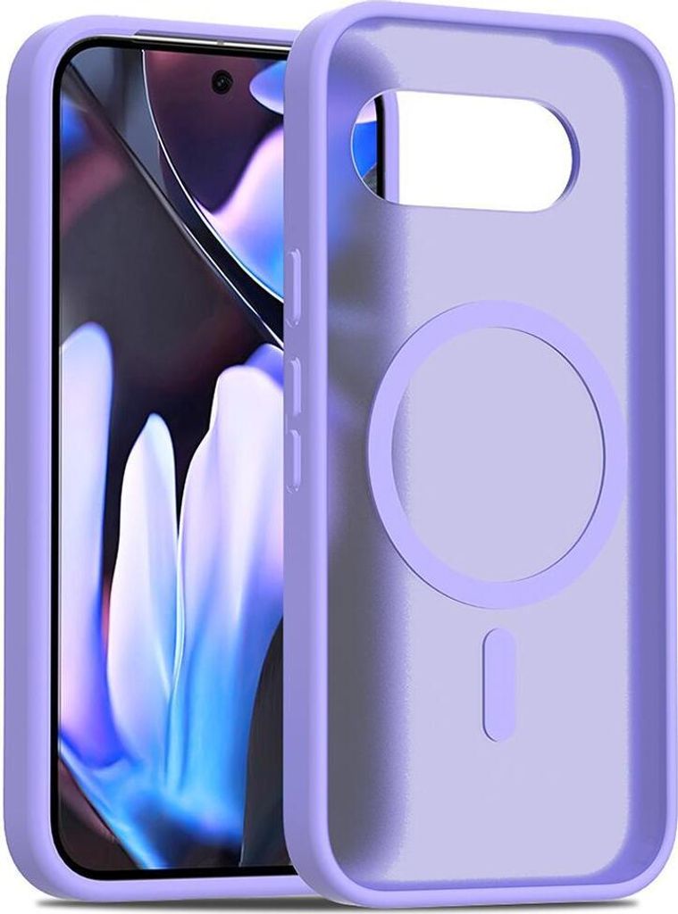 Mobigear Shockproof Google Pixel 9a MagSafe Hülle Hardcase Backcover - Lila
