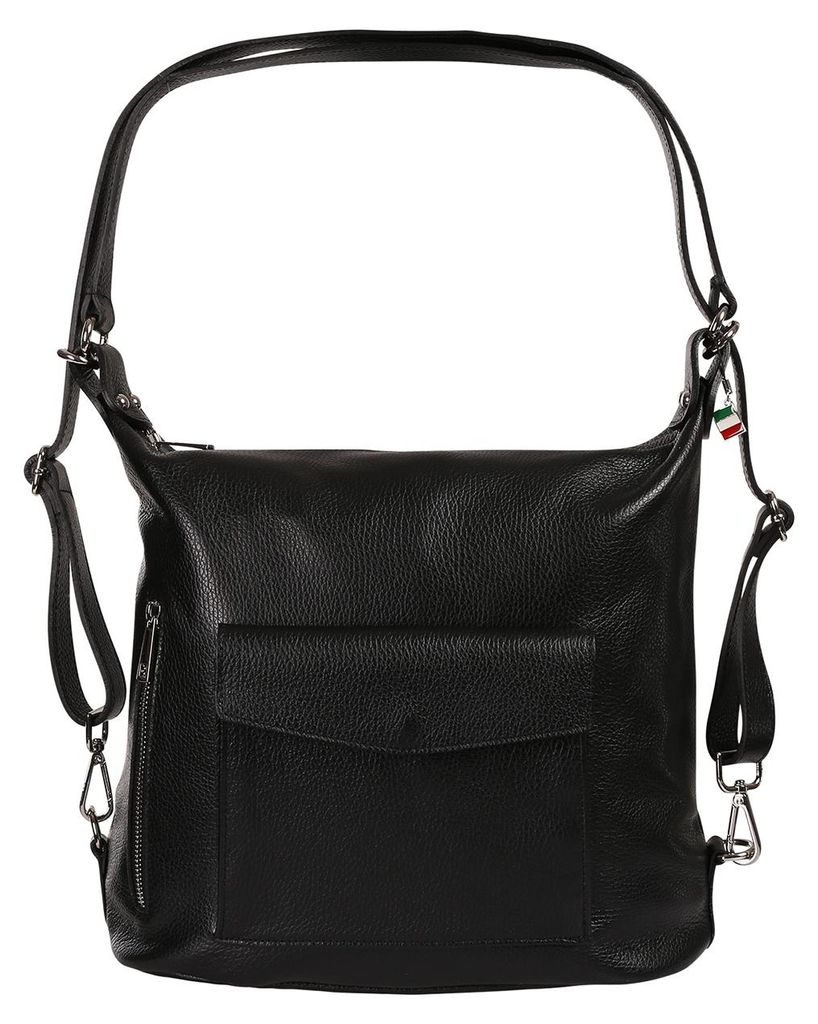 Florence Rucksack Damen Echtleder Tasche/Rucksack schwarz ORF103S1