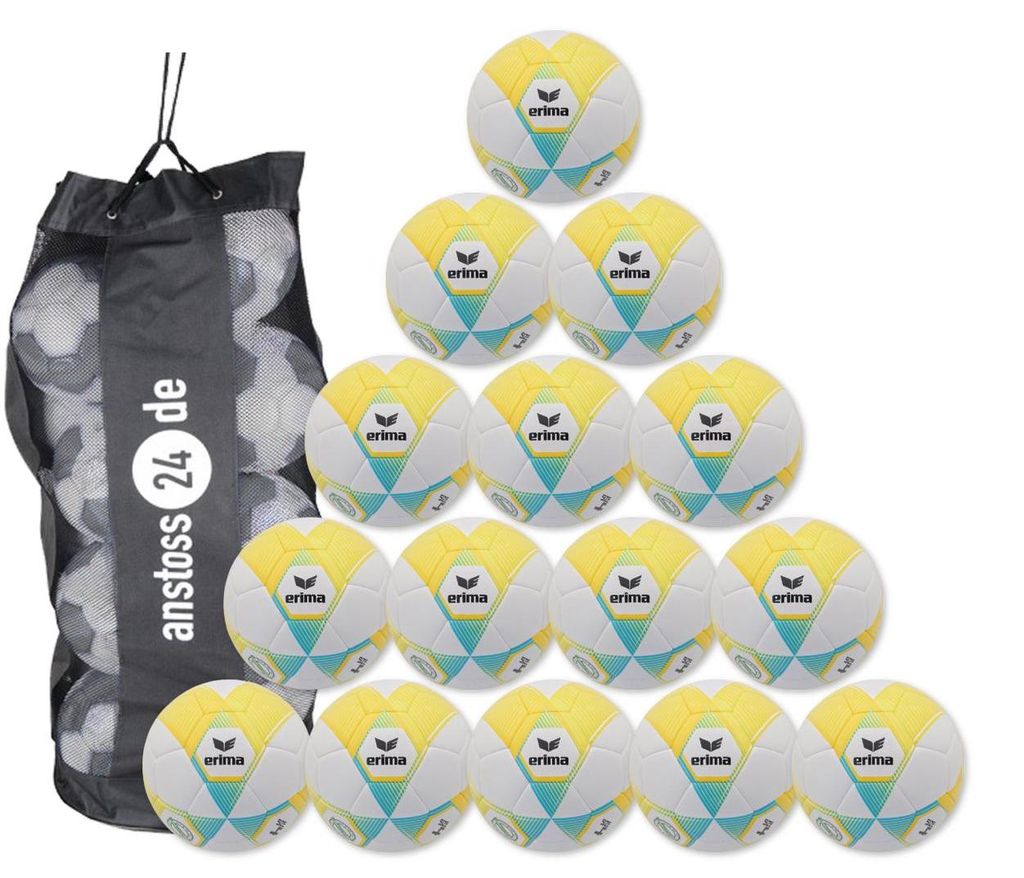 Ballset erima Jugendball - Hybrid Lite 350 v26 inkl. Ballsack 4 15 Bälle