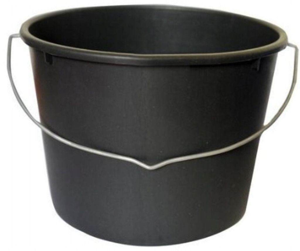 Haushaltseimer Kunststoff 12l schwarz Produktbild 