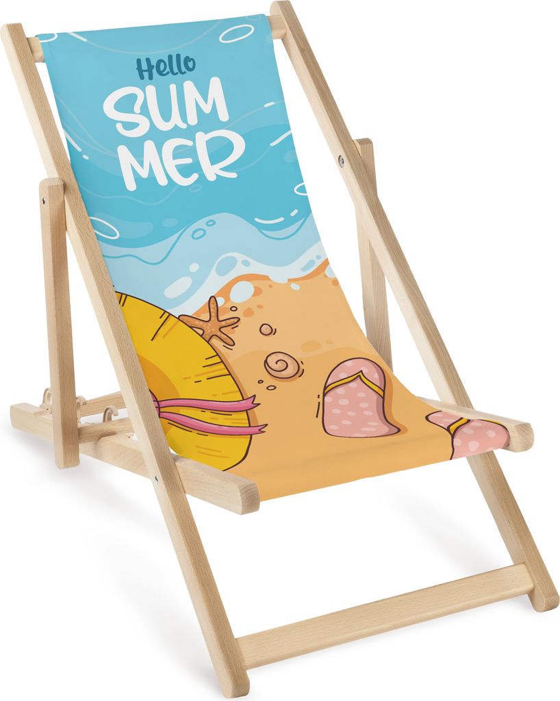 Holz-Kinderliegestuhl – Strandkorb & Sommerstuhl für Kinder