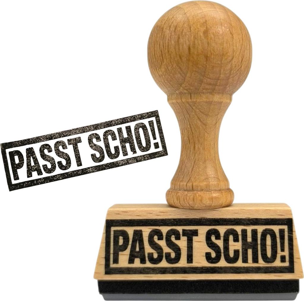Passt scho! Holzstempel