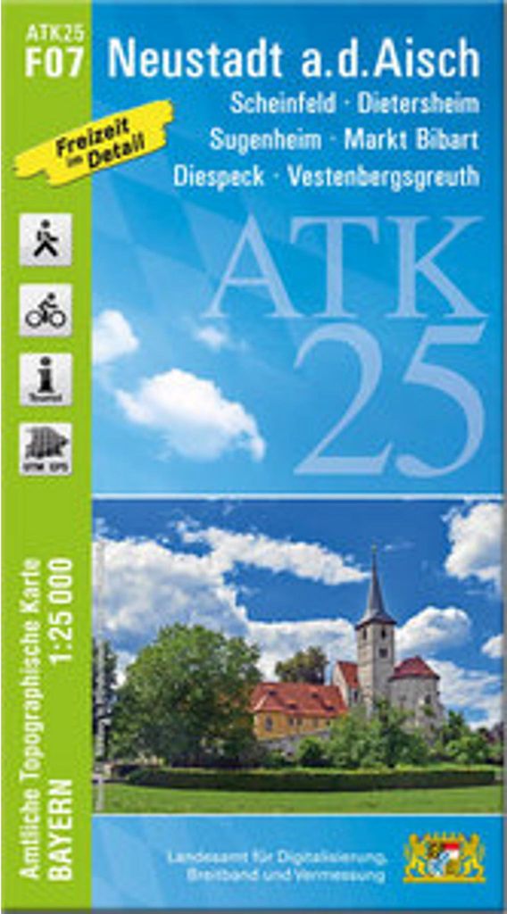 ATK25-F07 Neustadt a.d.Aisch (Amtliche Topographische Karte 1:25000)