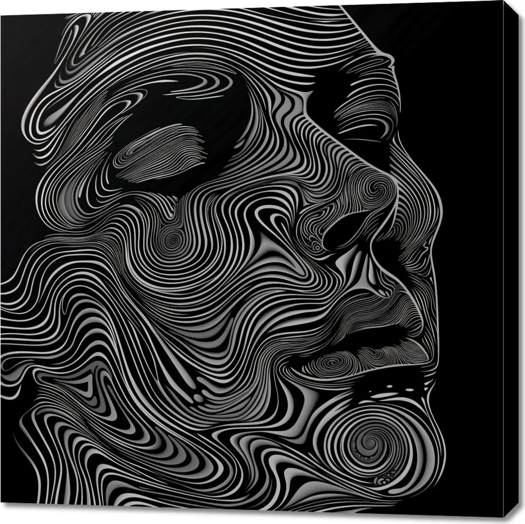 Image 90 x 90 cm Fissures et lignes : habillez vos murs avec sobriété