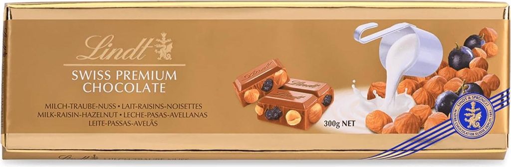 Lindt Gold Czekolada Mleczna Bakalie 300 g Produktbild 