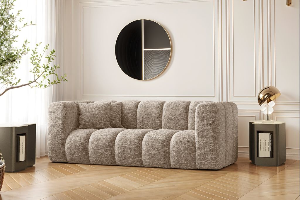 Kaiser Möbel Couch, Sofa, Zweisitzer-Sofa Grand Modular Stoff Haga Beige