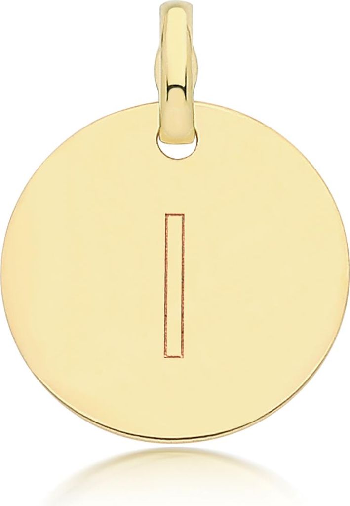 Eleganter 9 Karat (375) Gold Buchstaben / Initiale Damen - Produktbild 