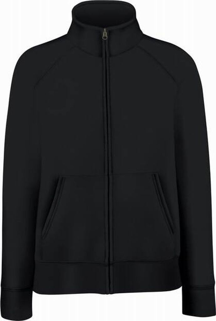 Damen-Sweatshirt Lady-Fit Premium Sweatjacke - Schwarz, M