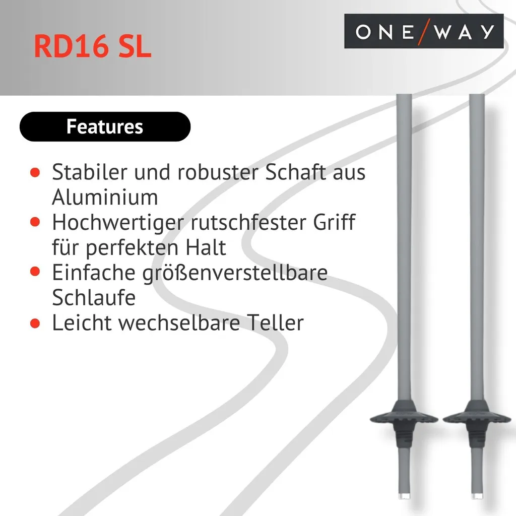 Bâtons de ski One Way GT 16 Ghost 120 cm - Performance All-Mountain - 6