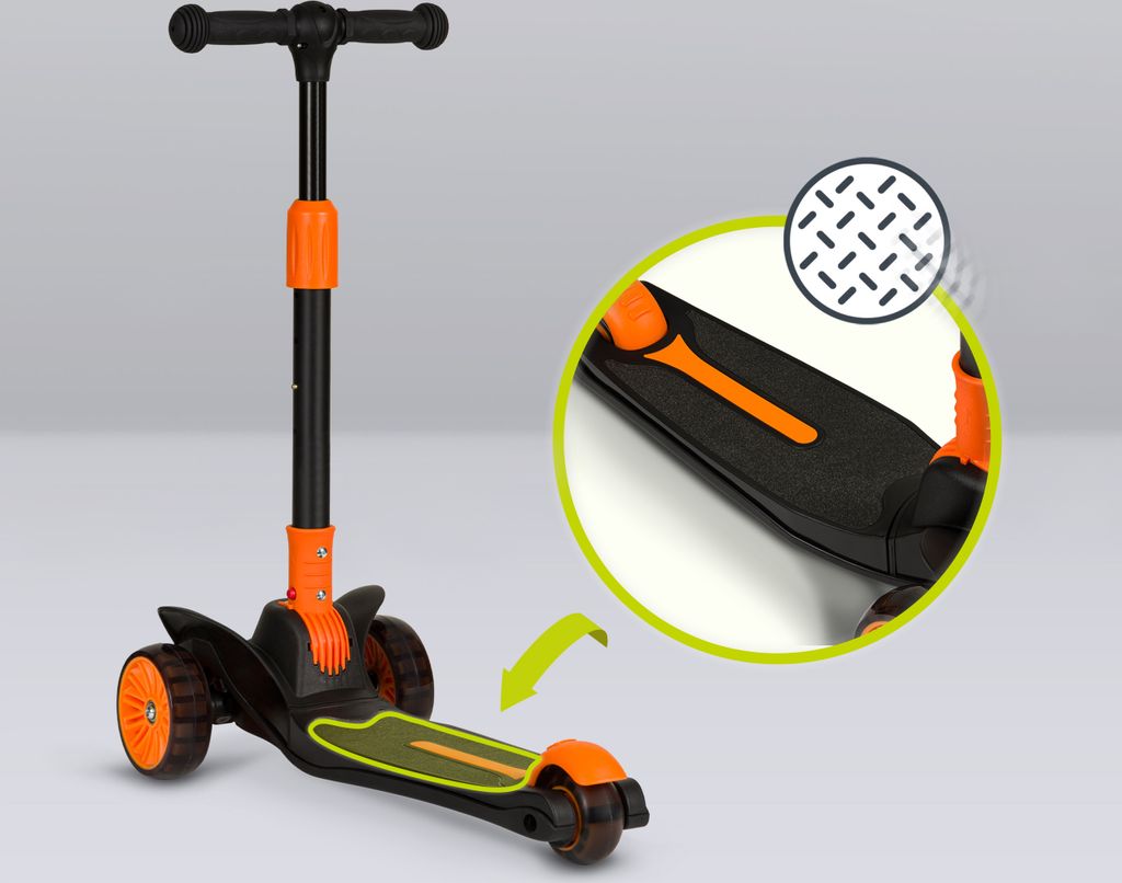Lionelo tříkolový skútr Timmy, vysoká nosnost: 50 kg, LED Obrázek produktu 4