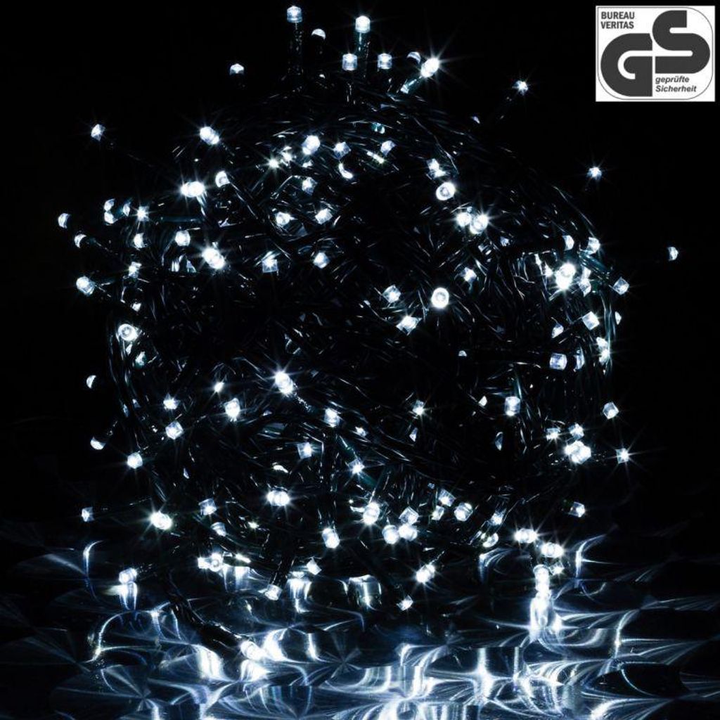 VOLTRONIC Vánoční řetěz 60 m, 600 LED, studeně bílý Obrázek produktu 