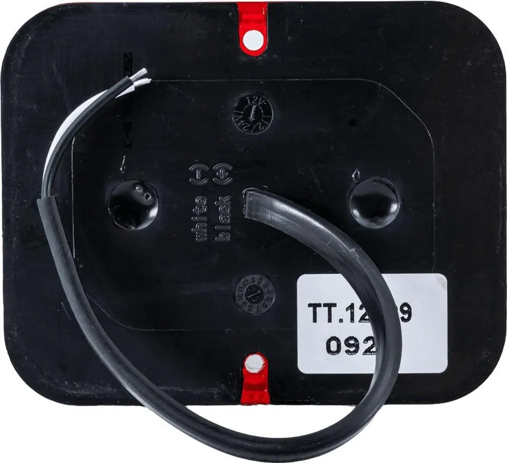 Feu de brouillard arrière à LED rouge 12V de forme carrée pour camions - 4