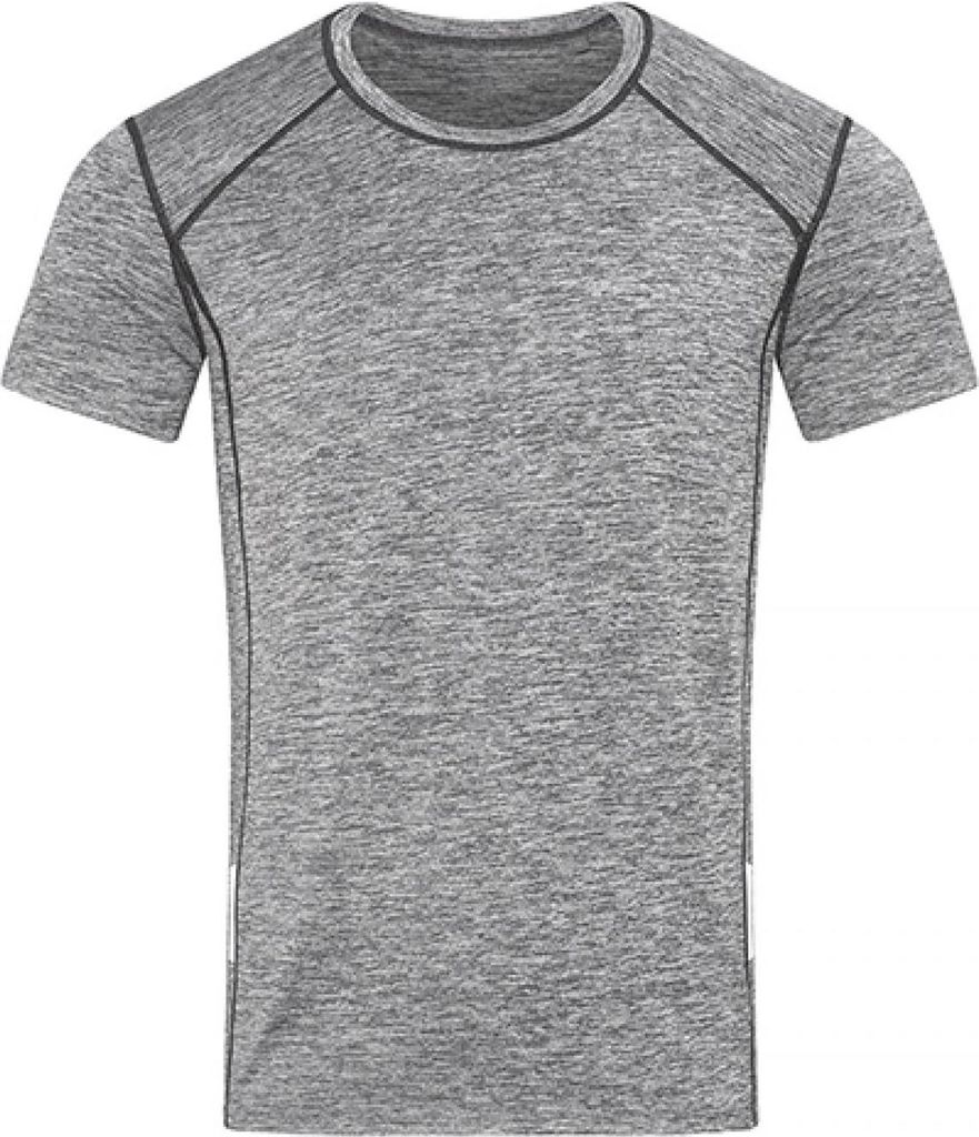 Stedman ST8840 | Herren Shirt Recycled Sports-T Reflect - Farbe: Grey Heather - Größe: XXL